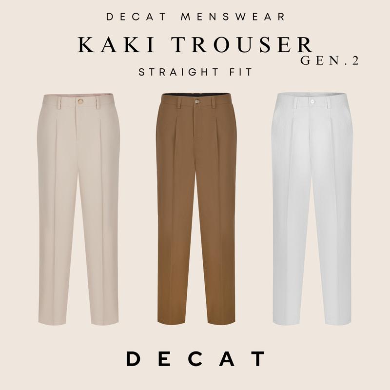 Quần kaki nam Gen.2 dáng suông xếp ly form Straight Fit tôn dáng, thanh lịch | DECAT