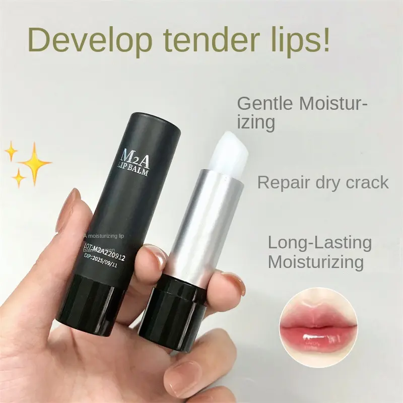 M2a Men's Moisturizing Lip Balm Lipstick Nourishing Moisturizing Hydrating and Anti-Chapping Lipstick Skincare Moisturize Comfort Moisture Moisturizer Skin Repair