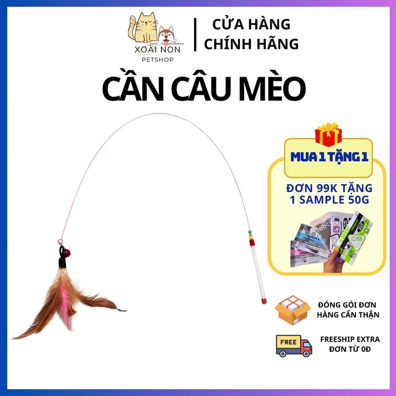 Cần câu đồ chơi dây dành cho chó mèo - Xoài Non Petshop