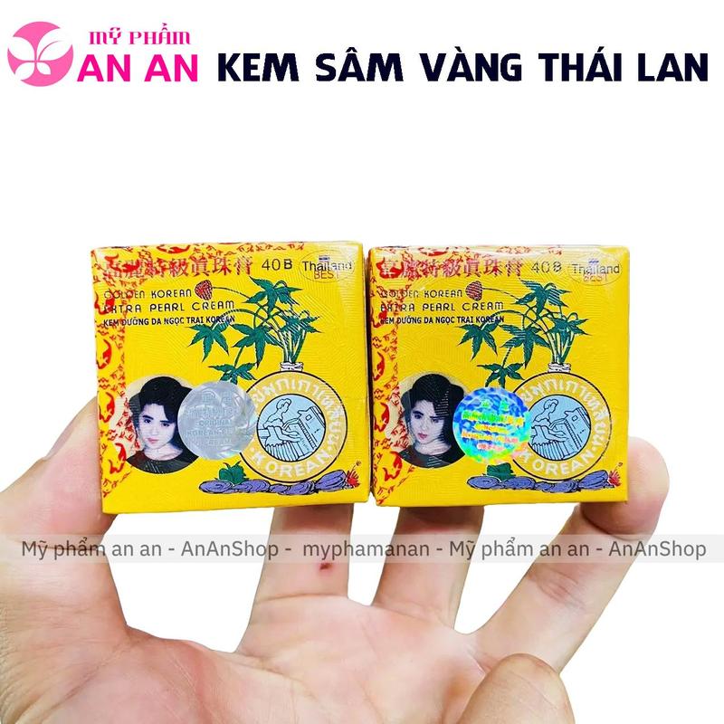 Kem Face Sâm Vàng Thái Lan 5gr hàng chính hãng nữ skincare - 8856036000017 Làm Đẹp Da Dưỡng Ẩm Da