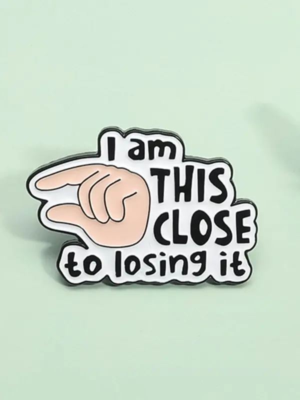 Cute Letter Pattern Brooch, Fashion Brooch for Women & Men, Enamel Pin Suitable for Backpacks, Jeans, Scarves, Hats Decoration 6