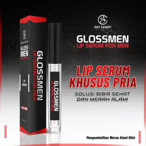 Glossmen Lip Serum Pemerah Bibir Pria Alami - RESMI BPOM
