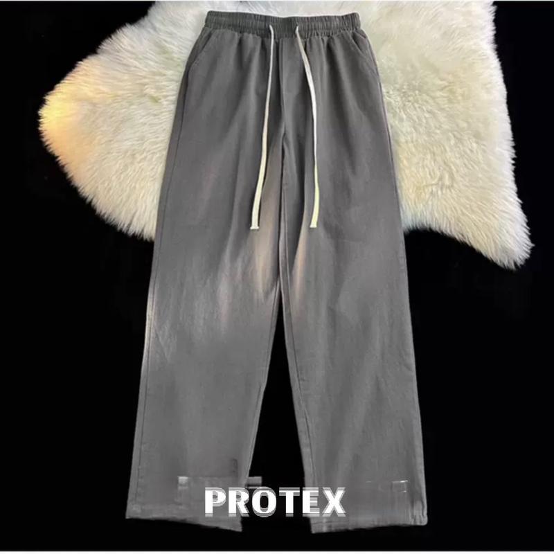 Quần Dài nam nữ ống suông chất vài ka ki mềm mịn cạp chun có dây rút Menswear Thun 4