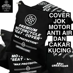 Sarung jok motor (Warna Hitam) Anti cakar kucing dan air Premium Special Quality Motorcycle