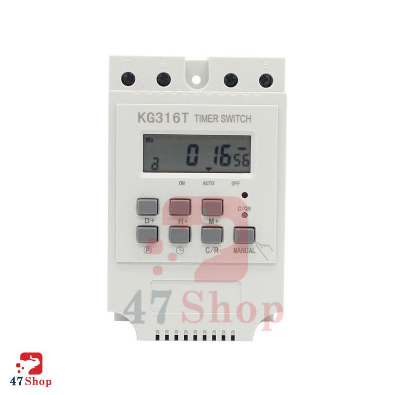 Công tắc hẹn giờ kỹ thuật số KG316S-IIA, KG316S-IIB, 25A, 220VAC, tối thiểu 1 giây - Hẹn giờ thông minh 1