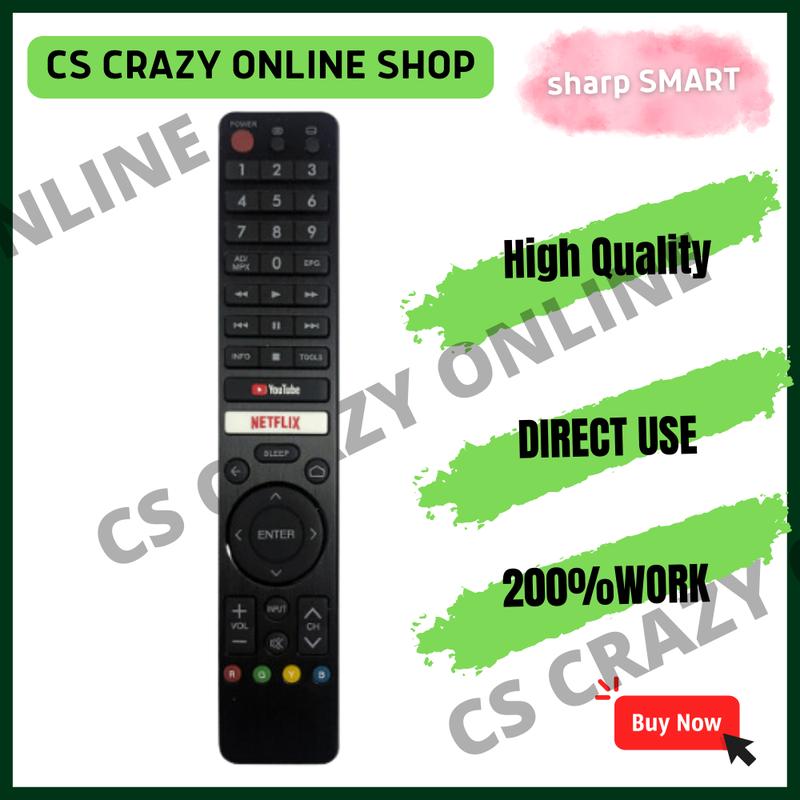 SHARP LED/Android TV /Smart TV OEM Remote Control - TikTok Shop Malaysia