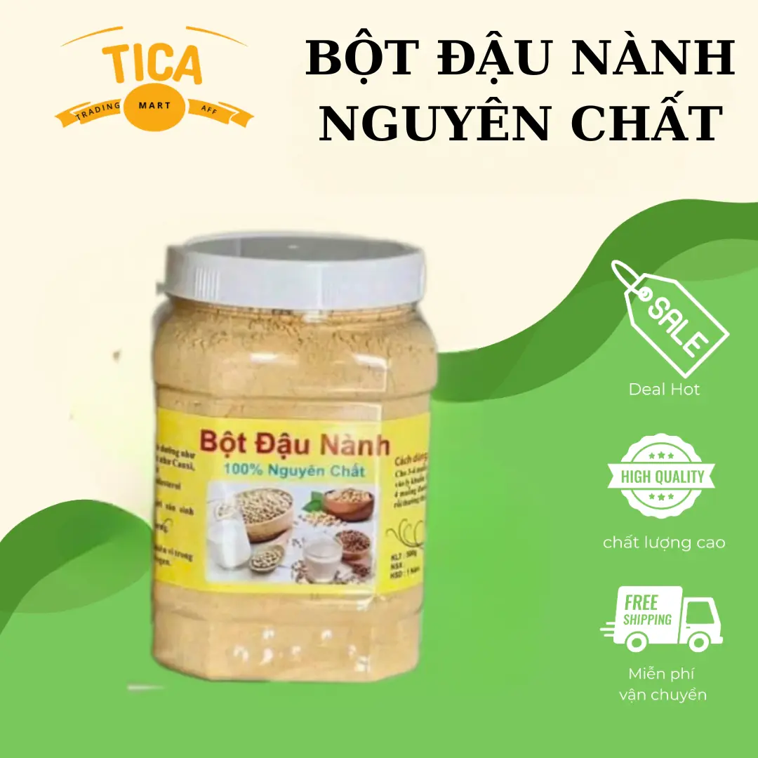 Bột Đậu Nành Nguyên Chất Thơm Ngon - Tica Mart