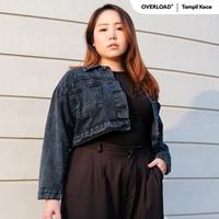Gambar JINISO Big Size Jaket Crop Jeans Oversize Pocket Black Acid - SEMUA UKURAN dari JINISO JEANS Kota Administrasi Jakarta Utara 1 Tokopedia