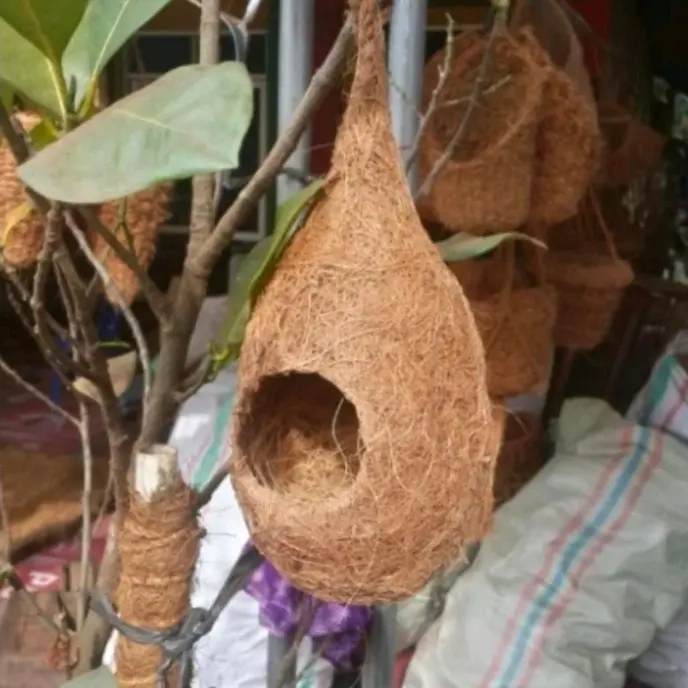 Sarang/susuh burung lovebird kenari pleci serabut kelapa 0