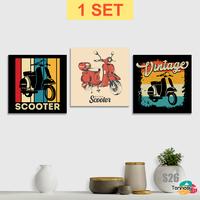 Gambar TENNESY HIASAN DINDING 1 SET MOTO VESPA RETRO 20x20CM ISI 3 BINGKAI FOTO WALL DECOR AESTHETIC PAJANGAN KAMAR DEKORASI RUANGAN RUMAH Gantungan Paper - O69-JHOPE dari Tennesy Kota Malang 4 Tokopedia