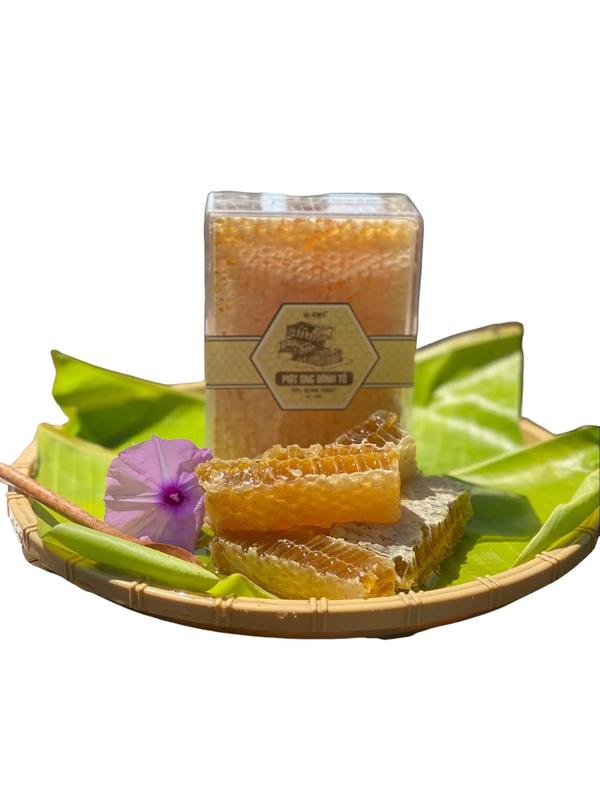 Hộp Mật Ong Bánh Tổ Nguyên Sáp hoa rừng tây nguyên 500g -mât ong bánh tổ Thức Ăn