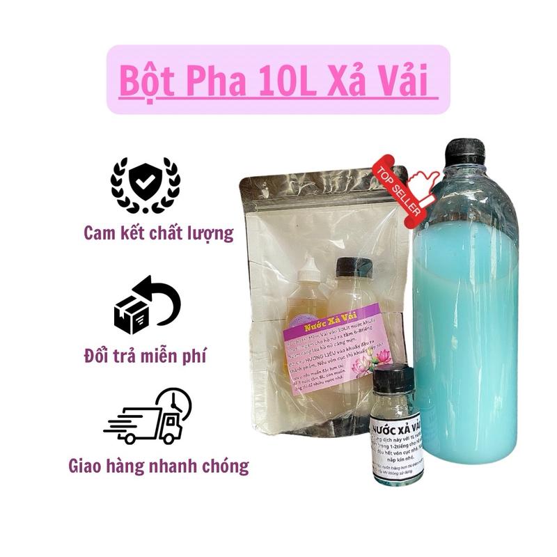 Combo tự pha 10 lít nước xả, thơm vải quần áo, tiết kiệm chi phí cho gia đình, khách sạn, giặt ủi, thơm nhiều mùi ban mai huyền bí, màu xanh, làm sạch, dễ pha tại nhà bột _ gi ặ t