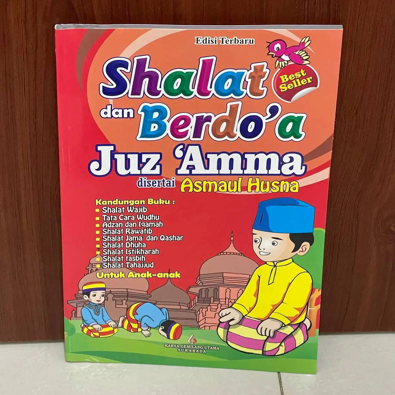 Buku Tuntunan Sholat Anak Bergambar FULL COLOUR - Shalat & Berdoa Juz Amma Disertai Asmaul Husna Quran