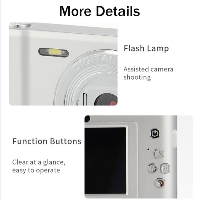 New CCD camera digicam for students to take selfies Home student digital camera With 16x Zoom kamera Digicam 48MP 1080P HD 50MP Compact Mini Cameras For Begin kamera analog digital 1