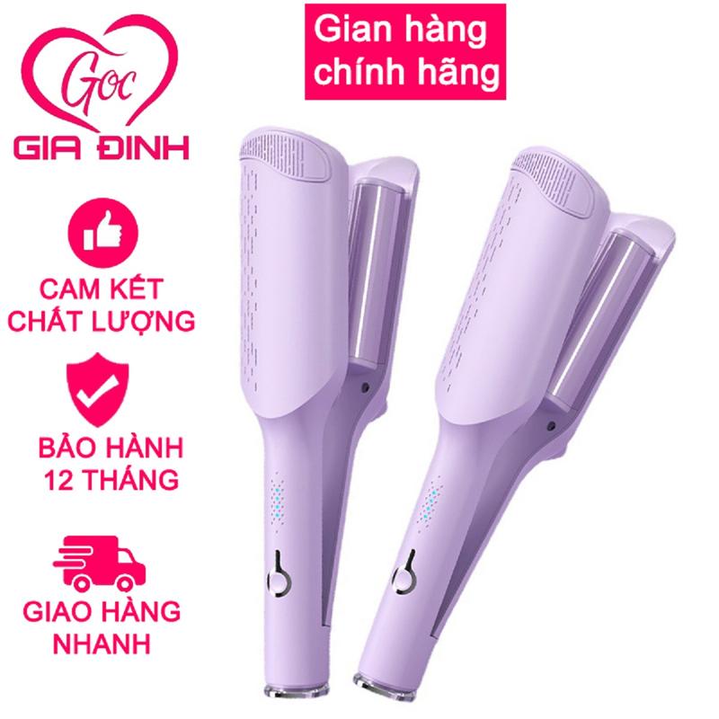 Máy uốn tóc xoăn hippie sóng nước 32mm, chất liệu gốm sứ cao cấp, máy dập xù, làm tóc xoăn 32mm tiện lợi Nữ Women mayu ontocseemee mayu ontocxoansongnuochippie