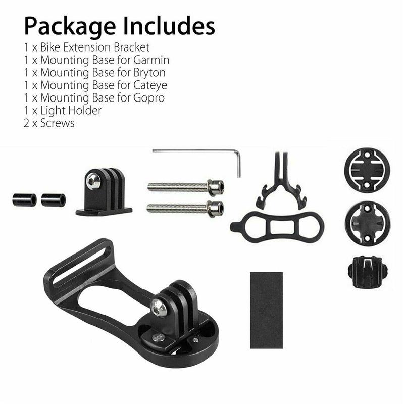 Camera Xe Đạp, Cho Xe Đạp Đường Trường, Tương Thích Với Garmin, Bryton, Cateye, GoPro, Đèn Xe Đạp, Đế Gắn Máy Tính, Giá Đỡ GPS, Có Giá Đỡ Mở Rộng 3