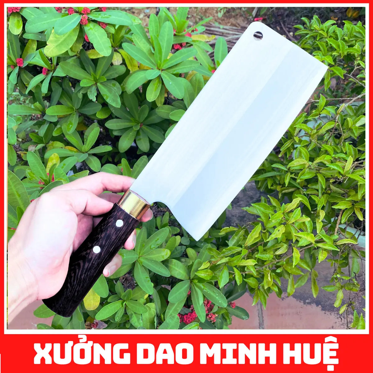 Dao Chặt Xương Thép Trắng Không Rỉ Cao câp  Xưởng Dao Minh Huệ
