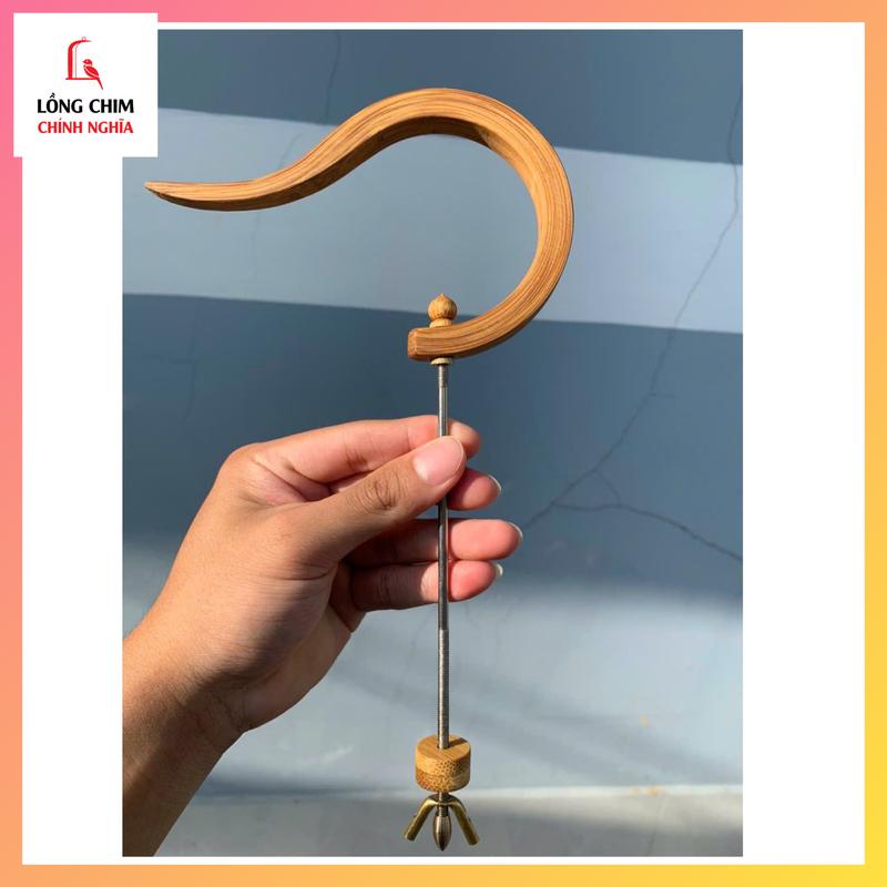 Móc tre treo lồng chim, móc tre liền khối chịu lực tốt, móc size chào mào, choè than,.... hàng thủ công Biên Hoà - PK Lồng chim Chính Nghĩa