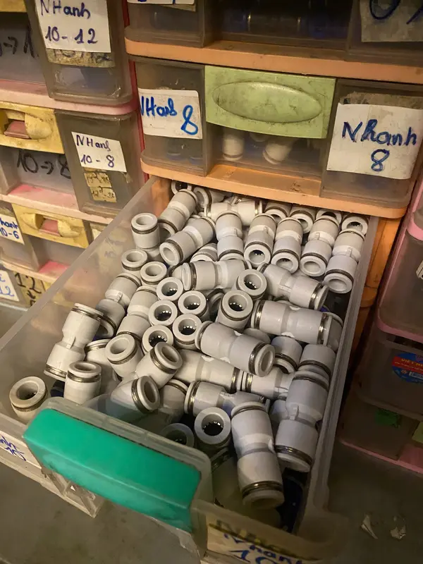 Nối nhanh,nối thẳng dây hơi khí nén, ống phun sương đầy đủ kích thước 4,6,8,10,12 5