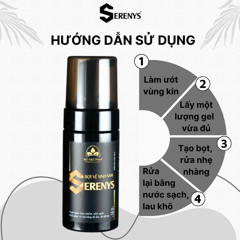 Bọt Vệ Sinh Nam Serenys 100ML - Làm Sạch, Khử Mùi, Chiết Xuất Thảo Dược Tự Nhiên 6