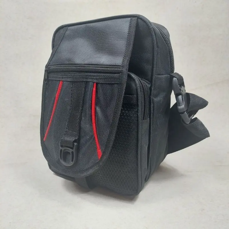 TAS SELEMPANG TAS SLEMPANG PRIA SERBA GUNA TAS SLINGBAG MURAH BISA COD hitam 2