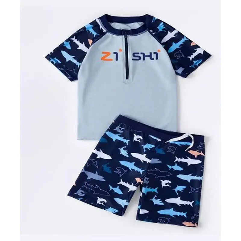 Bộ đồ bơi cho bé trai, Đồ bơi size đại quần rời họa tiết chất liệu bền đẹp co dãn tốt 15-50KG 2