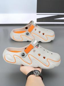 Unisex Sporty EVA Slides, Casual Comfortable Breathable Non-slip Slides, Fashionable Slides for Indoor & Outdoor Wear, Walking Shoes