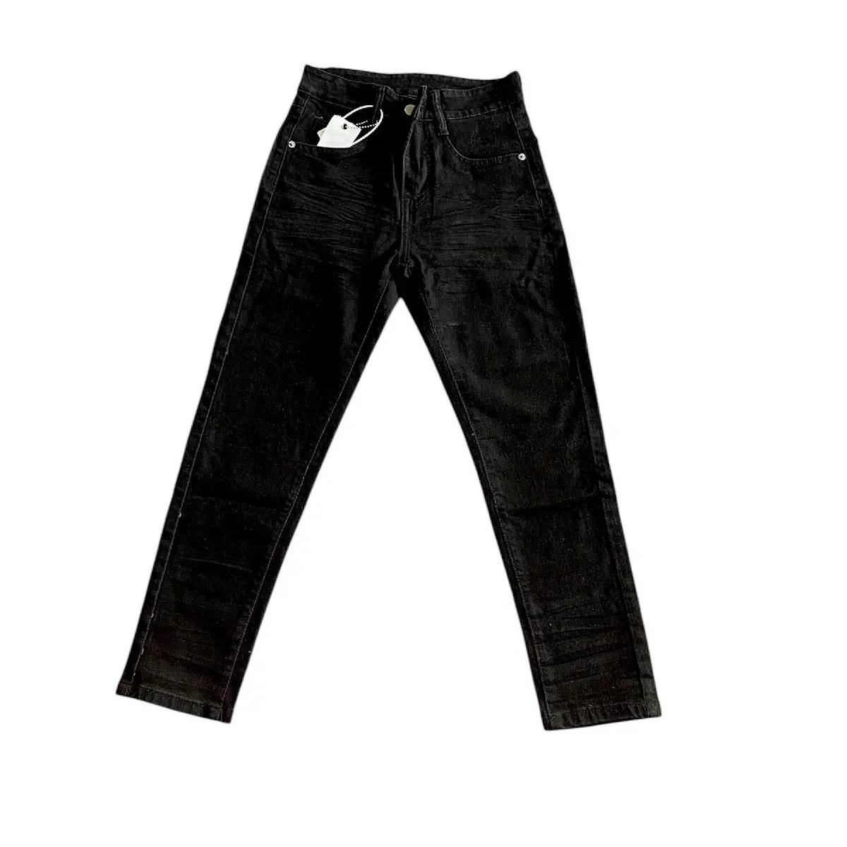 Quần jeans PURPLE trơn chất vải cotton co giãn nhẹ nhàng phom dáng chuẩn giặt máy được