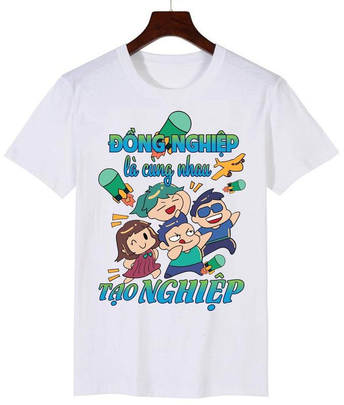 Áo nhóm giá rẻ, áo thun giao đình, áo lớp đi du lịch chụp hình chất thun cotton giá xưởng