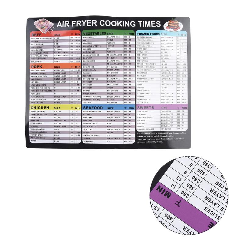 Get Your Meals Right with the Air Fryer Cookbook Magnetic Cheat Sheets; Essentials including Pro Recipes & Cooking Schedules 8