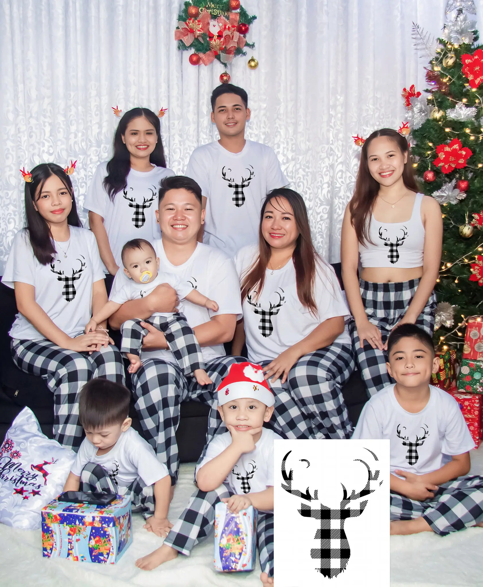 2025 HAPPY NEW YEAR T-Shirt and Pajama Family Set - Infant to 5XL - Comfort, Comfy (SOLD PER SIZE)