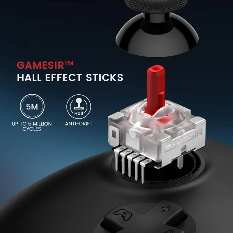 GAMESIR GameSir G7 HE Game Controller, PC Controller with Hall Effect Joysticks for Boys, Wired Gaming Controller for Windows 10/11, Xbox Series X/S, Xbox One 6