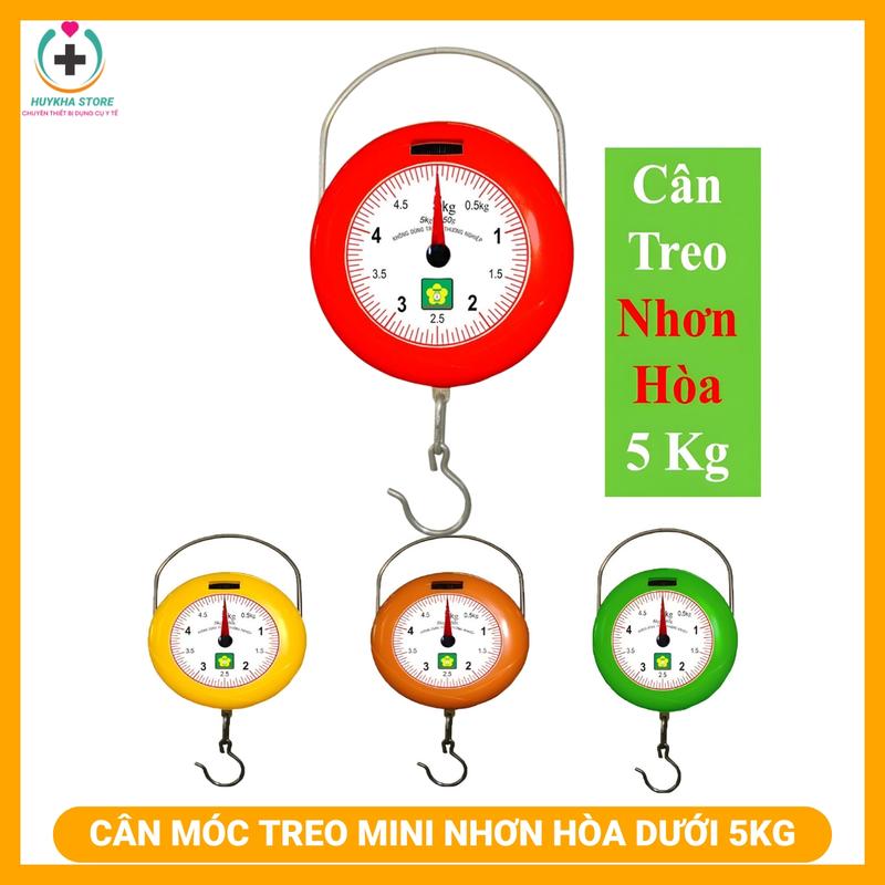 Cân treo móc đồng hồ kim cơ học Nhơn Hòa 1kg 2kg 5kg chính hãng xác chuẩn kí lò xo mini bỏ túi cầm xách tay mang đi du lịch nhà bếp nhỏ gọn loại tốt độ bền bỉ cao cấp weight scale thông minh tiện dụng lợi giá rẻ-HYKHASTORE