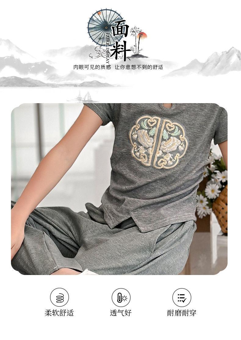 Product Introduction of Quần Áo Trẻ Em, Thoải Mái, Bộ Đồ Mùa Hè Cho Bé Gái, Hàng Mới Về 2024, Dành Cho Trẻ Em Trung Và Lớn, Phong Cách Trung Quốc, Bộ Đồ Hai Mảnh ngắn Tay, Thời Trang, Thích Hợp Cho Mùa Hè 13