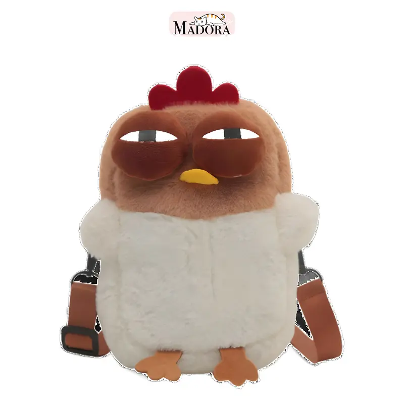 Madora Tas Selempang Anak Sling Bag HP Gadget Crossbody Shoulder Bag Cikin Rooster Lucu Mata Bengkak 8