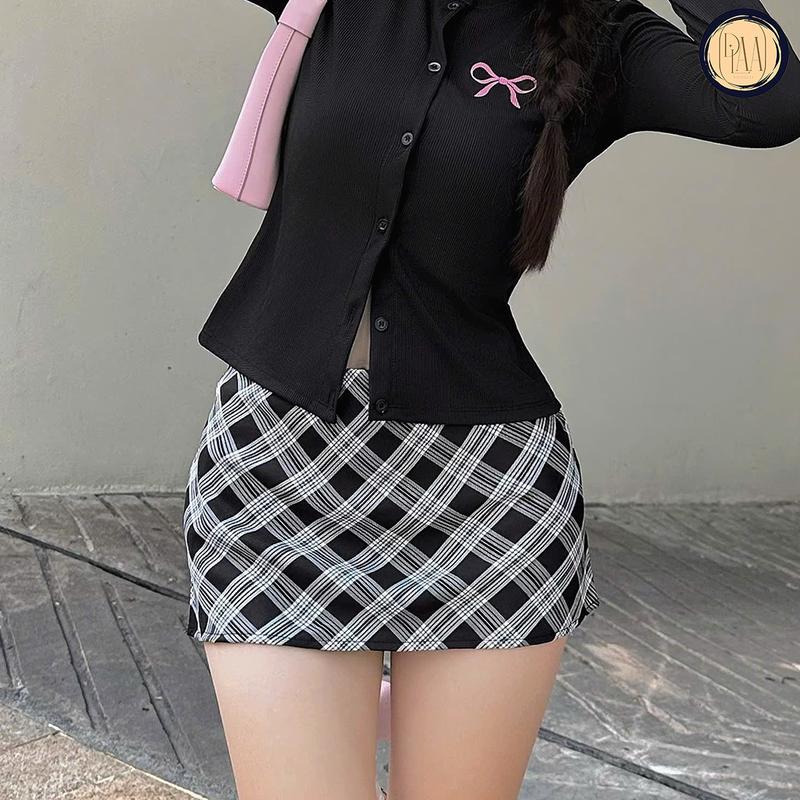 Chân Váy Nữ Kiểu Cạp Trễ DaaLaa Store Dáng Ôm Có Lót Quần, Phong Cách Y2K Cá Tính C070 Women Lịch