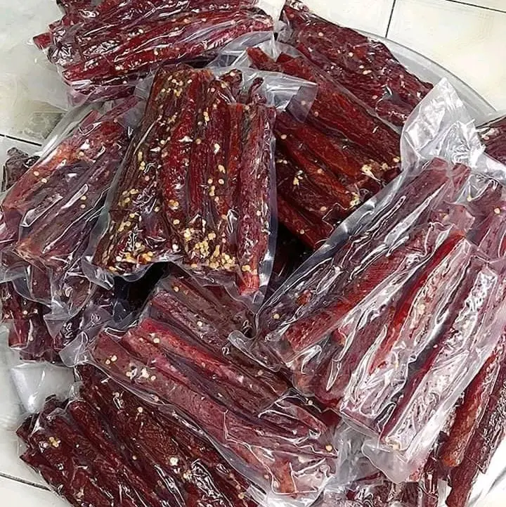 Thịt nai khô gác bếp 500g (kèm chẩm chéo thơm ngon) Ít chất béo Ăn Vặt ngon