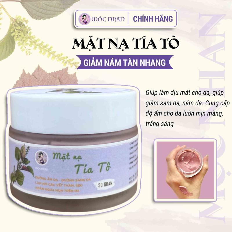 (Tặng cọ) Mặt nạ tía tô giúp mờ thâm nám, tàn nhang Skincare Mask Làm Đẹp Da Dưỡng Ẩm Da Dưỡng Da Mặt Đắp Mặt
