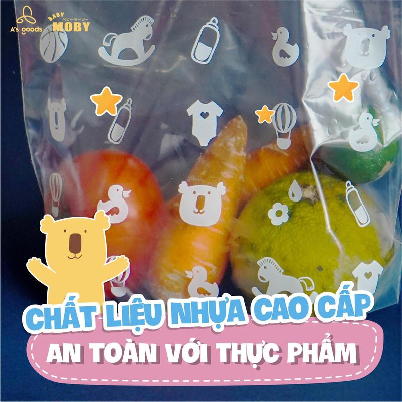 Túi Zip Đựng Đồ Đa Năng Tiện Lợi BABY MOBY Size L Kích Thước 26X26X8CM 6