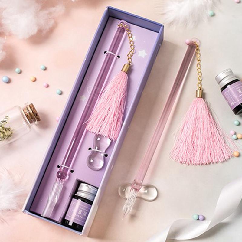 Bút Thủy Tinh, 1 Bộ, Màu Kim Cương, Bộ Quà Tặng, Bút Ký, Quà Tặng Khuyến Mãi