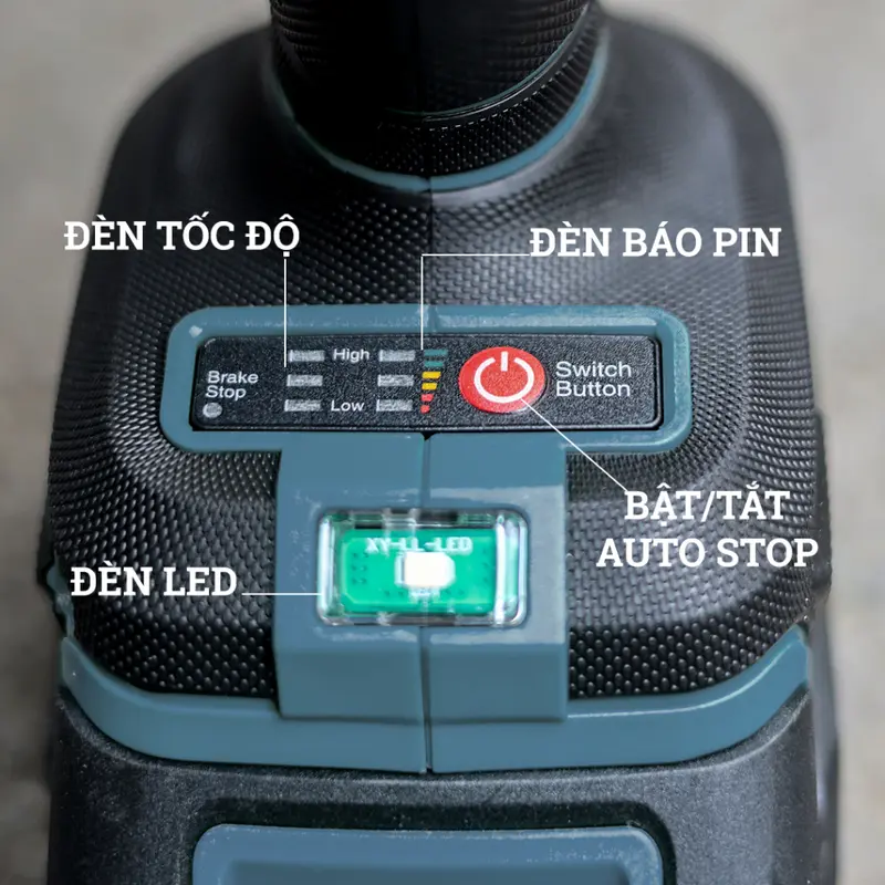 Máy Siết Bulong P WORKFIX WF-IW950N Không Chổi Than, Lực Siết 950Nm Mở Vặn Ốc Xe Tải, Ô Tô 5