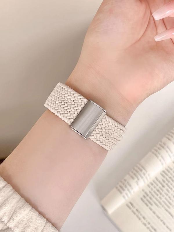 Product Introduction of ห่วงถักเดี่ยวสำหรับ Apple Watch สายรัดพิเศษ 49 มม. 40/44/45/41/42/38 มม. สร้อยข้อมือเข็มขัดไนลอนยืดหยุ่นสำหรับ iWatch series 7 3 se 6 8 18