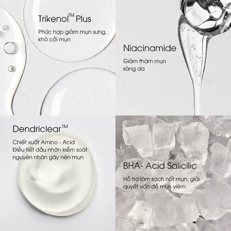 COMBO SMASH DUO Chăm Da Dầu Mụn Nam Giới - 1 sữa rửa mặt 1 Gel Bôi mụn SHARMEN cho Nam Giới - Sạch sâu, giảm mụn, kiềm dầu dưỡng sáng mờ thâm 6