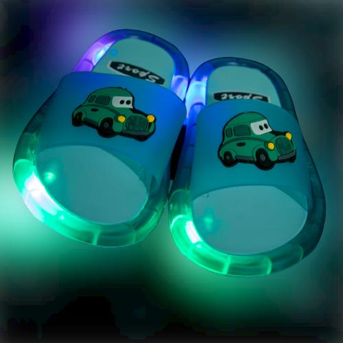 Dép phát sáng chiếc xe Cho Bé 1-12 tuổi tặng phụ kiện dép có đèn Sandal Kem Dép Sandal