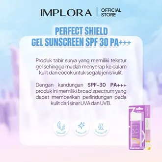 IMPLORA PERFECT SHIELD GEL SUNSCREEN SPF30 PA+++ 50ML Extract Facial 2