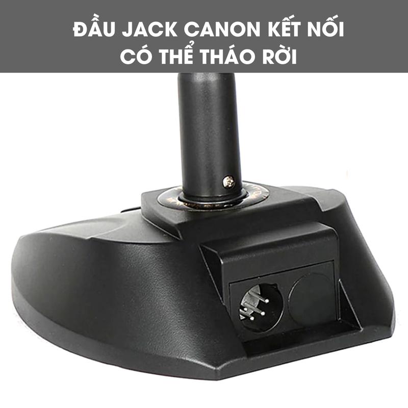 Micro có dây cổ ngỗng Sunrise SM-278, Mic hội nghị chính hãng dùng tọa đàm họp trực tuyến internet  microphone 6