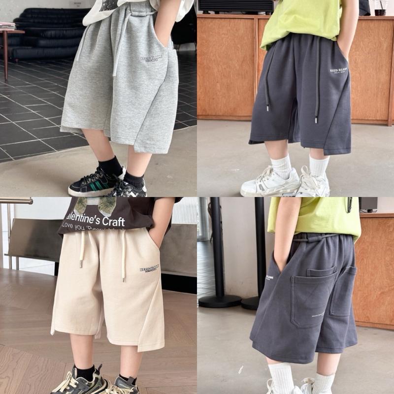 Quần ngố cắt gấu cho bé trai và bé gái có 3 màu ghi sáng , be và xám tối , chất quần đẹp mặc hè.