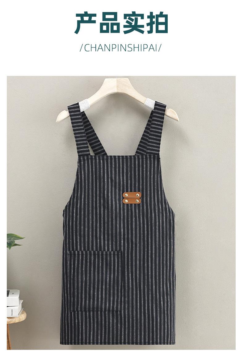 Product Introduction of Apron Polyester Cotton Lightweight Breathable Small Short Apron Work Clothes Printing Printing Korean Style Unisex 6