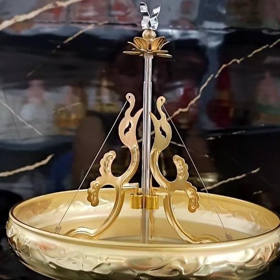 Khay cắm nhang vòng chất liệu sắt mạ vàng - Trang trí bàn thờ, phòng thờ Decor Decor Phòng gomsu luxury lọ hoa 0