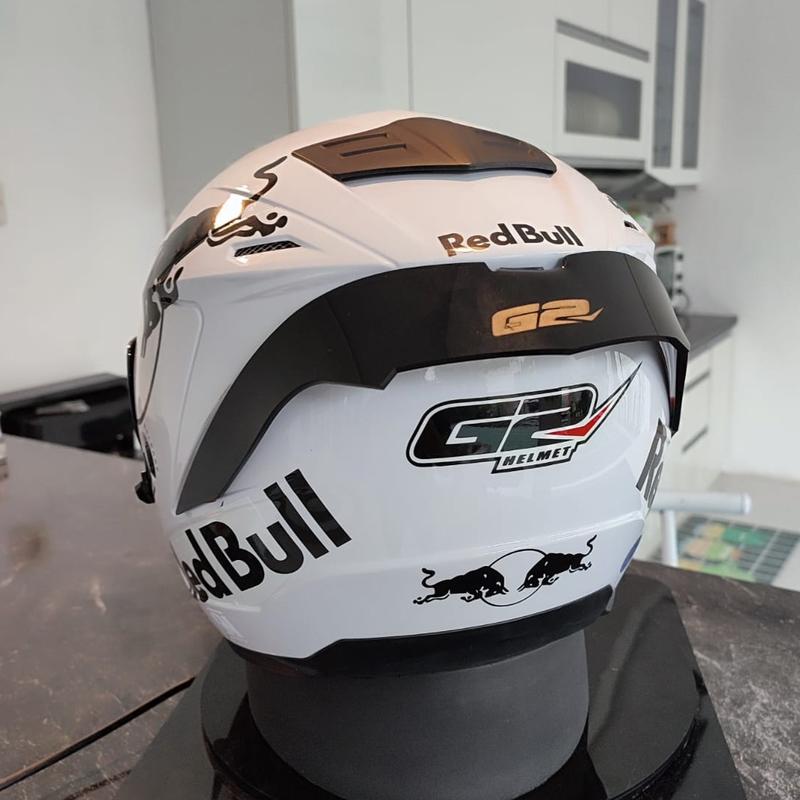 Helm G2 Optimax Motif (Paket Ganteng) Helmet Iridium 9